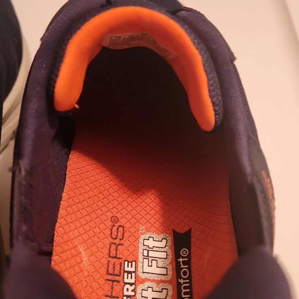 Skechers Men's Navy Athletic Shoes Slip On Size 10 - Picture 13 of 15